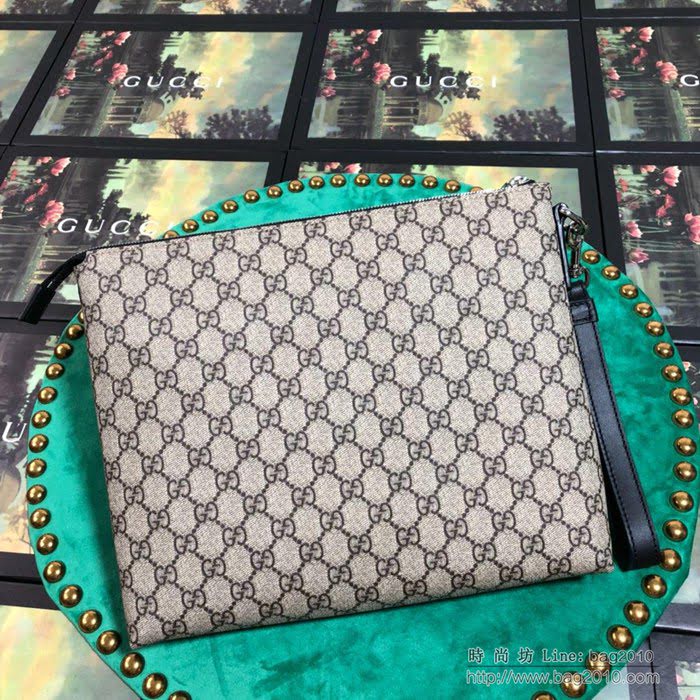 GUCCI古馳 新款 523293 專櫃品質 時尚潮流手包 啡色手拿包  ydgq3233